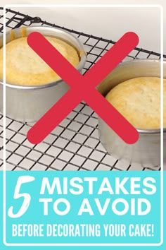 there are three cakes in pans on the cooling rack, and one is missing