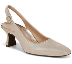 Embedded with special comfort technology, these stylish sling-back pumps feel just as good as they look. So you can wear them to the party and dance all night long (without having to hobble home after). From Vionic®. Dance All Night, Gold Rate, Heel Pain, Sling Back, Slingback Sandal, Women's Pumps, Fashion Shoes, Leather Upper, Loafers