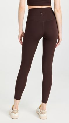 Varley Always High Leggings 25 | Shopbop Varley Leggings, Brown Leggings, Activewear Brands, Ankle Leggings, Pocket Leggings, High Rise Leggings, Coffee Bean, Printed Leggings, Unique Print