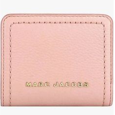 Brand New Mini Compact Marc Jacob’s Wallet! Pink Offers Are Welcome!! Originally $160 Classic Pink Compact Wallet, Classic Compact Pink Wallet, Pink Luxury Wallets For Everyday Use, Classic Pink Leather Wallet, Modern Pink Leather Wallet, Pink Compact Leather Wallet, Pink Leather Compact Wallet, Compact Pink Leather Wallet, Trendy Pink Leather Wallets