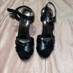 High Heel Black Sandal With Wooden Heel And Platform Detail Ankle Strap Closure Never Worn- Brand New Without Box Coach Sandals With Buckle Closure And Round Toe, Coach Heels With Buckle Closure, Coach Sandals With Ankle Strap And Buckle Closure, Coach Open Toe Sandals With Heel Strap, Coach High Heel Sandals For Party, Coach High Heel Party Sandals, Coach Closed Toe Formal Sandals, Coach Open Toe Sandals For Formal Occasions, Coach Open Toe Formal Sandals