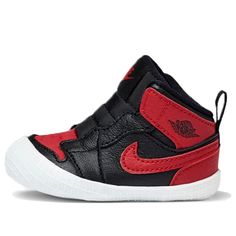 Kids Air Jordan 1 Bootie CB 'Banned' Black/Varsity Red-White Basketball Shoes/Sneakers Breathable High-top Custom Sneakers For Training, Casual High-top Synthetic Jordan Shoes, Casual Breathable Custom Sneakers For Training, Casual Breathable Sneakers For Training, Casual Lace-up Training Sneakers, Breathable Custom Sneakers With White Sole For Training, Black Breathable High-top Sneakers, Black Breathable Ankle-high High-top Sneakers, Breathable Lace-up Sneakers For Training