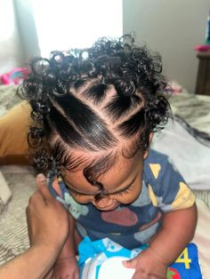 Baby Girl Hair Styles Black Natural Kids, Thanksgiving Kids Hairstyles, Cute Kindergarten Hairstyles, Baby Girl Natural Hairstyles, Newborn Girl Hairstyles, Cute Hairstyles For Baby Girl, Mixed Kid Hair Styles, Curly Hairstyles Girls Kids, Infant Girl Hairstyles Black