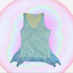 New With Tags Small Sequins On Neckline Size: M 14.5 In Waist (Laid Flat) 15 In. Length (Laid Flat) 1.5 In. Sleeve #Fairy #Iridescent #Sequin #Pixie #Y2k Fairy Tank Top, Fairy Tank, Iridescent Sequin, Sequin, Blue Green, Top Blouse, Tank Top, Womens Tops, Tank Tops