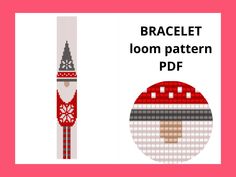 a cross stitch pattern with the words braclet loom pattern