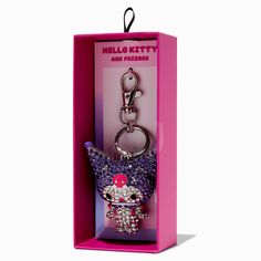 This is the perfect combo for Sanrio® fans, and accessory snobs. Achieve A-List status this back-to-school season with this blinged out keychain. This collectible backpack accessory is perfect for paying homage to your favorite character. Keychain by Hello Kitty® And FriendsClosure: Keyring clipFinish: Silver-toneMaterial: Metal - Claire's Hello Kitty® And Friends Kuromi® Bling Keychain Girly Birthday Gifts, Hello Kitty And Friends Kuromi, Keychains Aesthetic, Bag Accessories Keychain, Pinterest Wishlist, Sanrio Products, Character Keychain, Keychain Collection, Alex Toys