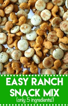 easy ranch snack mix with the title overlay