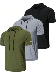 [Material]The workout shirts for men are made with 100% Polyester. Athletic crew neck and Flat-lock seam provide excellent comfortable & durability.[Quick-dry & Breathable] Superior mesh air circulation design for the athletic short sleeve shirts deliver the comfort of moisture wicking, keep your body quick cool and dry between the training of home and gym activities. Breathable material provide quick dry and cool without restriction and embarrassment during gym training, workout activities, run Pack Workout, Gym Activities, Gym Wear Men, Mens Workout Shirts, Outdoor Men, Boyfriend Style, Short Sleeve Shirts, Air Circulation, Sports Tees