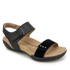 Find your stride the Morgan. This sweet warm weather style takes its inspiration from a classic sport sandal, but reimagines the design for a fresh, trendy style that goes with anything. Designed for enduring comfort and personalized fit with a contoured footbed and adjustable Velcro closure, it's easy to feel like this premium sandal was crafted just for you. APMA Approved Contoured Footbed Premium Leather Adjustable Velcro Straps None Black Ergonomic Sandals With Removable Insole, Sporty Sandals With Gel Cushioning And Round Toe, Ergonomic Black Sandals With Removable Insole, Outdoor Sandals With Gel Cushioning And Round Toe, Sporty Ergonomic Sandals With Cushioned Footbed, Casual Adjustable Sport Sandals With Round Toe, Casual Sport Sandals With Adjustable Round Toe, Ergonomic Sport Sandals With Cushioned Footbed, Comfortable Sporty Sport Sandals With Removable Insole