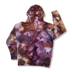 "Large Tie Dye Hoodie, One-of-a-Kind Piece of Tie Dye Art  Measurements taken laying flat Width 23\" Length 28\" I have been told that if you purchase your usual size, it will fit like a fitted shirt, close to the body. If you purchase a size larger it will fit like a loose, comfy fit. Choose depending on how you like to wear your hoodies.  Independent Trading Co Unisex Midweight Hooded Sweatshirt  8.5 oz., 80% cotton/ 20% polyester blend fleece with 100% cotton face Split-stitched double-needle Artistic Cotton Hooded Hoodie, Artistic Cotton Hoodie, Artistic Hooded Hoodie For Fall, Artistic Long Sleeve Hoodie For Fall, Multicolor Hoodie With Kangaroo Pocket For Fall, Winter Hand-dyed Hoodie, Hand Dyed Hoodie For Streetwear In Fall, Hand Dyed Hoodie For Fall Streetwear, Hand Dyed Long Sleeve Hoodie For Fall