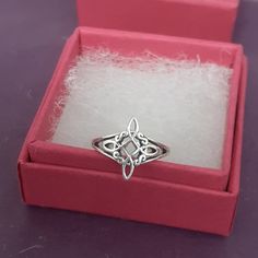 "Toe Ring Sterling Silver 925 - Witches Knot - New \"Goddess Collection\"- Gift Box Part of the \" Goddess Collection\"- made for us from our friendly Wholesalers based on our designs The Toe Ring is a Great Size and Weight - a real solid piece The Ring comes in a nice Gift box The Size of the Witches Knot itself is approx 12 mm Weight 1.5 g approx Special finish - Hand Polished Changed your mind- No Problem-Just contact us- and we will be happy to help- please see our policies for the time scale to contact us and arrange for the return-we only want you to be happy with our products! All of our lovely Sterling Silver 925 Jewellery has gone through a Quality Control procedure both when we receive the item and when we dispatch to you, we always 100% check our products and the item is packed Spiritual Sterling Silver Engraved Ring Gift, Spiritual Silver Stackable Rings For Gift, Gift Filigree Open Ring Hallmarked, White Gold Sterling Silver Filigree Ring As Gift, Adjustable Sterling Silver Filigree Ring Gift, Sterling Silver Jewelry With Gift Box, Hallmarked Fine Jewelry Filigree Ring As Gift, Adjustable Silver Jewelry With Gift Box, Witches Knot