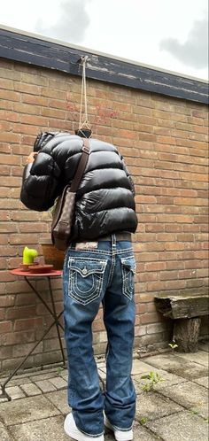 Moncler Men Outfit, True Religion Jeans Outfit, True Religion Outfit, True Religion Outfits, True Religion Jeans Men, Bleached Hair Men, Tomboyish Outfits, Masc Fashion, Guys Fits