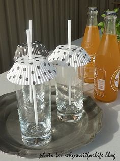 an image of two cups with umbrellas in them on the web page for facebook