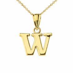 Solid 14k Gold Small Mini Initial Letter W Pendant Necklace Metal Type: 14k Solid Yellow Gold (Also Available In 10k Solid Gold) Metal Color: Yellow Gold. (Also Available In White Gold And Rose Gold) Pendant W/Chain Weight: 1.6 - 1.8 Grams (Vary From Chain) Height Including Bail: 0.60 In (15.79 Mm) Width: 4.80 Mm - 11.32 Mm Chain Available In 16", 18", 20", 22" Letter E Is For Size Demonstration Only. Available In Another Listings In Any Letter A-Z Made To Order In Us. Please Allow 10-15 Days Shine Jewelry, Letter W, Rose Gold Pendant, Letter E, Initial Letter, Initial Letters, Metal Necklaces, Metal Color, Solid Yellow