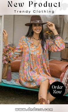 Floral Ruched V-neck Long Sleeve Dress Flowy V-neck Mini Dress For Fall, Knee-length V-neck Dress For Spring Vacation, Flowy V-neck Boho Print Dress, Boho Print Rayon V-neck Dress, Flowy V-neck Boho Dress For Day Out, Bohemian V-neck Midi Dress For Fall, Bohemian V-neck Dress For Fall, Multicolor V-neck Mini Dress With Boho Print, Casual Multicolor V-neck Long Sleeve Dress