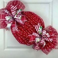 Shop Home's Red Size OS Holiday Decor at a discounted price at Poshmark. Description: Handmade candy Christmas wreath. It's unik and beautiful.. Sold by gretadilo. Fast delivery, full service customer support. Christmas Wreath Tutorial, Peppermint Wreath, Holiday Door Decorations, Deco Mesh Crafts, Deco Mesh Wreaths Tutorials, Make A Wreath, Deco Mesh Wreaths Diy, Candy Wreath, Mesh Wreath Tutorial