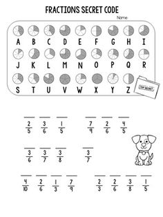 the worksheet for adding fraction numbers to one digit number, with an image of a