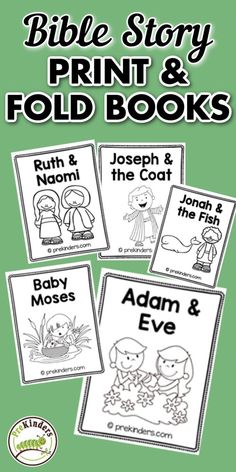 the bible story print and fold books