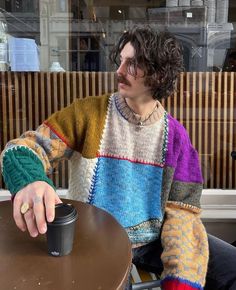 Frank Longbottom Aesthetic, Regan Walker, Masc Fashion, Crochet Men, Knitwear Sweater, Knit Men, Knitwear Men, Men's Knit, Character Outfits