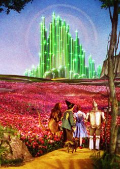 the wizard's castle is surrounded by flowers and trees, as well as two children