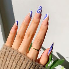 Nail Design Spring, Nails Aesthetic, Her Nails, Fake Nails With Glue, Acrylic Nail Tips, Vacation Nails, Stick On Nails