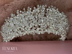 "Looking for a bride's wedding tiara that indicates royalty? This means you need this one because it has marquise-shaped stones along with round stones and pearls of the clear and white color. *Material: Cubic Zirconia Stones, Pears, Crystal stones, Silver plated crown *Stone Color: Clear and white. *Size: 7 cm wide approximately *FREE SHIPPING WORLDWIDE ( via FedEx) *Preparation Time: The normal preparation time is 3-4 business days. For busy seasons, it may take up to 10 business days (but shi Starfish Hair Accessories, Pearl Headpiece Wedding, Flower Crown Bride, Bead Hair Accessories, Crystal Bridal Tiaras, Tiara Wedding, Pearl Bridal, Crystal Tiaras, Wedding Tiara