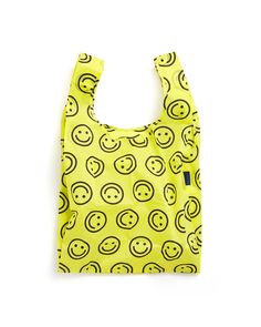 Standard Baggu - Yellow Happy Baggu Bag, Chanel Chain Bag, Ironic Tees, Baggu Duck Bag, Reuseable Bag, Crossbody Laptop Bag, Baggu Bags, Chanel Classic Flap Bag, Duck Bag