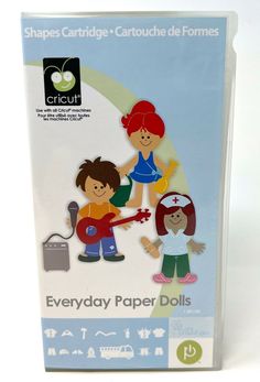 a package of paper dolls with children on it