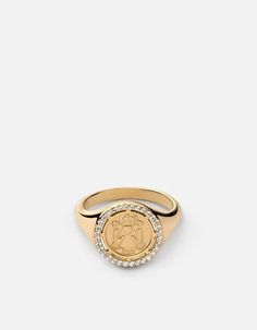 Test of Time Ring, Gold Vermeil w/Sapphires | Women's Rings | Miansai Claddagh Symbol, Chain Ring Gold, Lasting Relationships, Gold Pinky Ring, Women's Rings, Gold Rings Fashion, Gold Signet Ring, 14k Gold Ring, Fine Rings