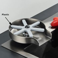 an image of a stove burner being used as a tool for cutting meats