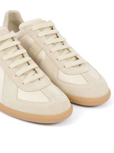 Maison Margiela Replica Leather Sneakers - Farfetch Margiela Gats, Replica Sneakers, Maison Margiela Replica, Margiela Sneakers, Stone Island Clothing, Margiela Replica, Sneaker Design, Shoes 2023, Margiela Shoes