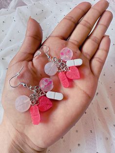 Unisex/gender neutral earrings to remind you to take your meds on time ✨ Remember:   💊✨You're at your best, when on your meds✨💊 Send to your bestie who needs this reminder or buy a set for yourself:) Send To Your Bestie, Take Your Meds, Neutral Earrings, Girly Jewelry, Jewelry Bags, On Time, Favorite Jewelry, Jewelry Earrings Dangle, Make It