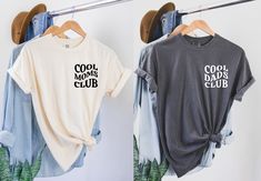 Cool Moms Dads Club T-shirt, Mother's Father's Day Gift, Daddy Mama Mommy Tee, Mom Dad to be, Matching Shirt, Pregnancy Reveal, Customizable 🌿WELCOME TO UNIQUE TRENDS DESIGN  If you are looking for soft, comfy, first-rate t-shirts, you're in the right place! Here at Unique Trends Design, we love what we do and strive to make your shopping experience just right for you. If you have any questions, concerns, or comments about our products, feel free to shoot us a message anytime. Even on weekends and holidays, we'll try our best to respond as quickly as possible! 🌿Product Details  Unisex T-Shirt: - Comfort Colors Brand - 100% cotton - Light/medium weight and extremely soft, this shirt is sure to be your next favorite t-shirt. 🌿Sizing and Coloring  Please make sure you select the right colo Dad To Be, Club T Shirt, Pregnancy Reveal, Pregnancy Reveals, Mens Long Sleeve Tee, Mother And Father, Matching Shirts, Best Mom, Mom Dad