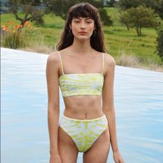 New With Tags Size Au 12/Us 8 Color: Limeade Detachable Adjustable Shoulder Straps Stretch Fabric And Fit Self:68% Nylon, 32% Elastane Contrast:83% Poly, 17% Elastane Lining:88% Poly, 12% Elastane Hand Wash * Matching Bottom Available In Separate Listing, Size Au 14/Us 10 * Offers Welcome! Smoke Free, Pet Friendly Home. Items Are Sold As Is. Please Ask Questions Before Purchasing. No Trades. Tags: Revolve, Nordstrom, Anthropologie, Day, Night, Date, Spring, Summer, Anthro, Beach, Swim, Vacation, Casual Yellow Swimwear For Beach, Casual Yellow Swimwear For The Beach, Spring Pool Swimwear In Neon Yellow, Trendy Neon Yellow Swimwear For Beach, Trendy Neon Yellow Swimwear For Spring, Neon Yellow Swimwear For Spring Beach Outing, Neon Yellow Swimwear For Spring Beach, Neon Yellow Swimwear For Spring Poolside, Casual Neon Yellow Swimwear For Spring