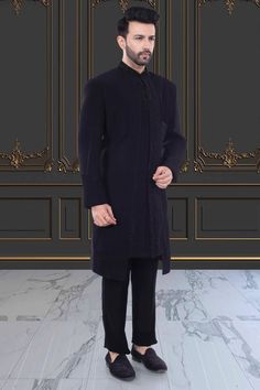 Introducing the R14-S69 Mens Sherwani, with a stunning Cutdana design. Be the talk of the town with this ethnic, yet modern touch. Perfect for weddings or special occasions. Upgrade your style game with this unique Sherwani. Mens Sherwani, Talk Of The Town, Custom Clothing, The Talk, Upgrade Your Style, Custom Clothes, Your Style, Special Occasion, Weddings