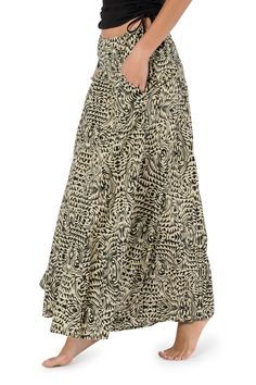 "Super special maxi skirt-pants, Japanese style, in a limited edition prints, made from 100% natural cotton, with side pockets. These pants may look like a maxi skirt, but they are comfortable long pants. they close with a waistline drawstring, which makes it super smooth and easy on the waist. Fits for everyday dance, festivals, boho mindfulness activities. This is a part of my new ALL DAY WEAR collection, which is all about femininity in motion. A collection that honors a woman's body and spec Beige Maxi Length Bottoms For Spring, Beige Maxi Length Spring Bottoms, Bohemian Wide Leg Maxi Skirt With Pockets, Summer Maxi Bottoms With Pockets, Casual Beige Maxi Bottoms, Beige Wide Leg Maxi Skirt With Elastic Waistband, Beige Long Skirt With Elastic Waistband, Relaxed Cotton Maxi Skirt, Relaxed Maxi Cotton Skirt