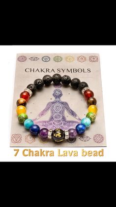 18cm Chakra lava bead bracelet. 7 Chakra Bracelet, Lava Bead Bracelet, Bracelet Chakra, Saint Paul Mn, 7 Chakra, Chakra Bracelet, 7 Chakras, Lava Bead, Saint Paul