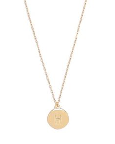 kate spade new york Mini Initial Pendant Necklace, 17-20 Initial Pendant Necklace, Initial Pendant, Kate Spade New York, Kate Spade, Initials, Pendant Necklace, New York, Pendant