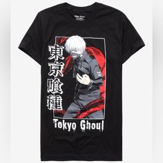 Tokyo Ghoul Ken Kaneki Anime Short Sleeve T-Shirt Condition: Good Quality; Never Worn Size: Medium Material: 100% Cotton Anime Print Grunge T-shirt For Cosplay, Grunge Anime Print T-shirt For Cosplay, Edgy Black T-shirt With Anime Print, Edgy Graphic Print Top For Cosplay, Edgy Anime Print T-shirt For Halloween, Edgy Halloween Anime Print T-shirt, Black Screen Print Top For Cosplay, Black Screen Print Tops For Cosplay, Black Cotton Tops For Cosplay