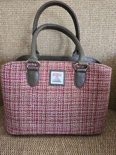 Harris Tweed Top Handle Bag | Scottish Creations Classic Tweed Rectangular Bag, Classic Rectangular Tweed Bag, Classic Rectangular Tweed Shoulder Bag, Fall Leather Trim Satchel Shoulder Bag, Fall Satchel Shoulder Bag With Leather Trim, Fall Bags With Leather Trim, Fall Leather Trim Shoulder Bag, Classic Tweed Bags For Everyday Use, Classic Tweed Bag For Everyday Use