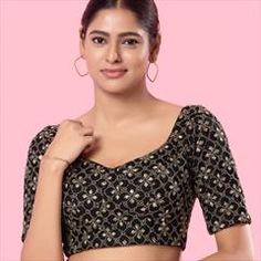 Black and Grey color Blouse in Silk fabric with Embroidered, Thread work Elegant Black Blouse With Motifs, Elegant Black Blouse Piece With Motifs, Fitted Black Blouse With Motifs, Festive Black Embroidered Blouse, Festive Embroidered Black Blouse, Festive Black Blouse Piece With Floral Embroidery, Fitted Black Blouse With Floral Embroidery, Elegant Fitted Tops With Motifs, Elegant Fitted Top With Motifs