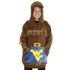 Officially Licensed West Virginia University Mountaineer NCAA Snugible - Support for your favorite team doesnt have to end after game day. Show your team pride wherever you go, at the game, tailgating, or even from the couch. Our Snugibles are designed to allow you to show your team spirit by becoming your favorite team mascot. Everyone will know what team you support. The Plushible 2-n-1 Snugible is an oversized hoodie and a pillow plush all in one. The Snugible can be rolled up into itself and Winter Long Sleeve Sports Fan Hoodie, Sports Fan Long Sleeve Hoodie For Winter, Sports Fan Long Sleeve Hoodie For Fall, Winter Game Day Hooded Hoodie, Winter Sports Fan Hoodie Sweatshirt, Sports Fan Winter Hoodie Sweatshirt, Game Day Winter Hooded Hoodie, Game Day Winter Hoodie, Sports Fan Hooded Hoodie For Fall