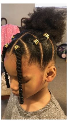 Black Baby Girl Hairstyles, Cute Ponytail Hairstyles, Hairstyles Girl, Lil Girl Hairstyles, Kids Curly Hairstyles, Toddler Hairstyles Girl, Natural Hairstyles For Kids, Girls Natural Hairstyles, Braided Ponytail Hairstyles