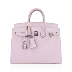 Guaranteed authentic Hermes Birkin Sellier 25 bag featured in gorgeous soft Mauve Pale.Perfectly complimented with Palladium hardware.This exquisite bag is modern and minimalist.A sleek pared down version that exudes chic sophistication.Epsom leather with the signature sellier edges create a work or art.Comes with the lock and keys in the clochette, sleepers, signature Hermes box.Mightychic shares your passion for exquisite and whimsical Hermes creations and provides you access to that one single item, or to build a superior collection with discreet personal service.NEW or NEVER WORN.final sale BAG MEASURES:LENGTH 25 cm / 9.75" TALL 18.5 cm / 7.25"DEEP 13 cm / 5.25" HANDLES:TALL 3" CONDITION:NEW or NEVER WORN Hermes Birkin 25, Hermes Box, Birkin 25, Pretty Bags, Hermes Birkin, Bag Sale, Leather