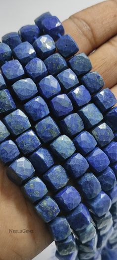 "PRODUCT DESCRIPTION:- Beautiful Natural Lapis Lazuli Faceted Cubes Shape Gemstone Beads Strand | Lapis Lazuli Beads Strand | Lapis Lazuli Cube Beads Strand | Lapis Lazuli 3D Beads Strand | Lapis Lazuli 3D Cube Beads Strand | Lapis Faceted Cube Beads Strand | Lapis Beads Strand | Lapis Cube Beads Strand | Gemstone Beads Strand | Gemstone Cubes Beads Strand GEMSTONE NAME:- Lapis Lazuli Stone GEMSTONE SHAPE:- 3D Cube Shape GEMSTONE TYPE:- Faceted Shape GEMSTONE SIZE:- 8.00-9.00 MM GEMSTONE QUALITY Artisan Blue Round Beads Gems And Cabochons, Artisan Blue Round Beads, Artisan Blue Faceted Beads, Artisan Blue Beads For Jewelry Making, Gift Of Blue Polished Beads, Artisan Blue Gemstone Beads, Lapis Lazuli Gemstone Beads For Jewelry Making, Polished Blue Lapis Lazuli Beads, Blue Lapis Lazuli Gemstone Beads