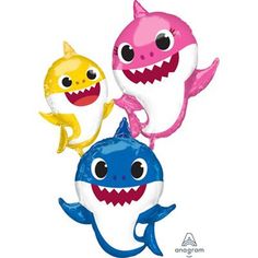 Buy Balloons Giant Baby Shark Air Walker Foil Balloon sold at Party Expert Shark Balloon, Baby Shark Birthday, Shark Themed Birthday Party, Shark Family, Shark Birthday Party, Shark Party, Shark Birthday, Kids Party Supplies, Helium Balloons