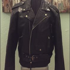 This Jacket Is In Mint Condition.. Nwot Never Worn Motorcyle Jacket.. Thick And Heavy Punk Motorcycle, Wearing Black, Leather Men, Mint Condition, Motorcycle Jacket, Mens Jackets, Black Leather, Jackets & Coats, Mint