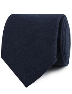 Midnight Blue-Black Linen Necktie | David's Bridal Wedding Mens Ties | OTAA Mens Wedding Ties, Admiral Blue, Blue Necktie, Wedding Tie, Mens Ties, Tie For Men, Blue Island, Wedding Ties, The Midnight