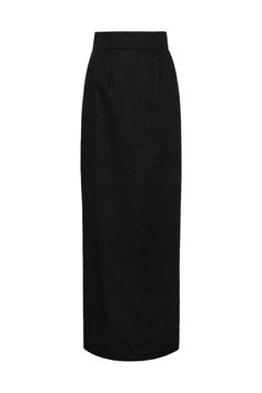 Posse's emma pencil skirt is designed for a close fit and sits high on the waist. it falls to an elegant maxi hem and has a split at the back for movement. wear yours as a set with the emma vest.    product details    designer id: ps588-blk    color: black    composition: 100% linen    imported High-waist Fitted Maxi Skirt For Formal Occasions, Formal High-waist Fitted Maxi Skirt, Formal High Waist Fitted Maxi Skirt, Fitted High Waist Maxi Skirt For Formal Occasions, Fitted Maxi Length Bottoms With Side Slits, Fitted Full-length Pencil Skirt For Formal Occasions, Full Length Fitted Pencil Skirt For Formal Occasions, Formal Fitted Full-length Pencil Skirt, Formal Fitted Maxi Length Bottoms