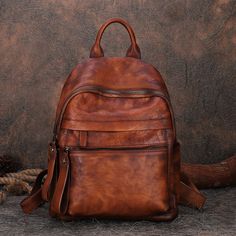 Overview： Design: Best Vintage Coffee Leather Rucksack Womens Vintage School Backpacks Leather Backpack PurseIn Stock: 3-5 Days To Process OrderInclude: A BagCustom: NoneMaterial: CowhideColor: Brown, Coffee, Red, Black GrayMeasures: 34cm× 29cm× 17cm Weight: 0.9kgSlots: 1 zip main slot, 1 inner slot, 1 zip inner slotStyle: Best Vintage Coffee Leather Rucksack Womens Vintage School Backpacks Leather Backpack PurseNote： Each item will have very slight variances to the pictured bag, and the consequ Leather Backpacks For Women, Leather Backpacks School, Main Slot, Brown Leather Crossbody Purse, Leather School Backpack, Small Leather Backpack, Mini Leather Backpack, Handmade Backpack, Woven Leather Tote